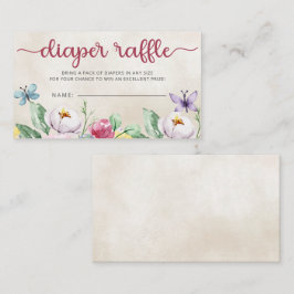 Farbenfrohe Schmetterlinge Kinderdusche Windelwind Begleitkarte