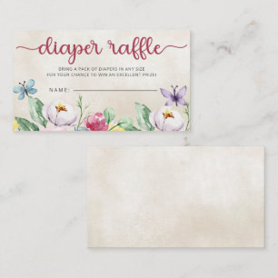 Farbenfrohe Schmetterlinge Kinderdusche Windelwind Begleitkarte