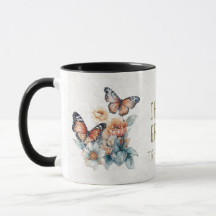 Farbenfrohe Schmetterlinge Tasse