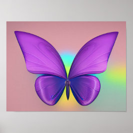 Farbenfrohe Schmetterlingposter Poster