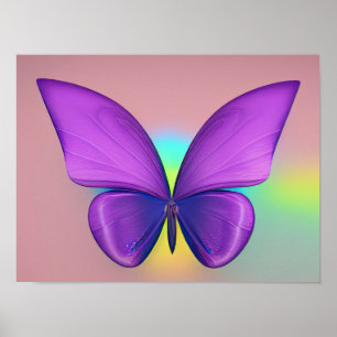Farbenfrohe Schmetterlingposter Poster