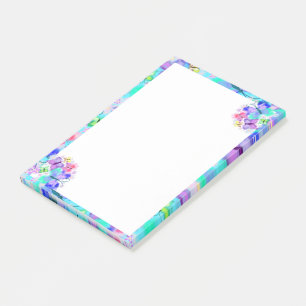 Farbenfrohe Schmetterlingsblende Post-it®-Hinweise Post-it Klebezettel