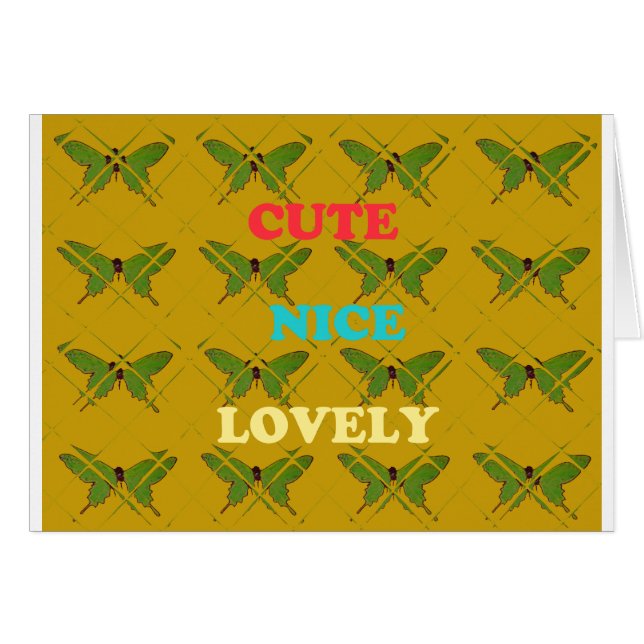 Farbenfrohe Schmetterlingsdekoration: Niedlich, sc (Vorderseite (Horizontal))