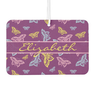 Farbenfrohe Schmetterlingsfiguren Autolufterfrischer