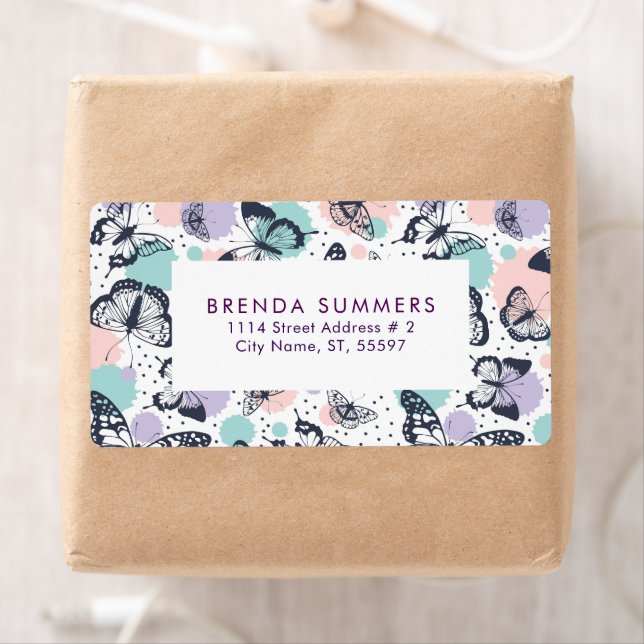 Farbenfrohe Schmetterlingsmuster (Insitu)