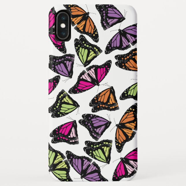 Farbenfrohe Schmetterlingsmuster Case-Mate iPhone Hülle (Rückseite)