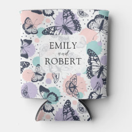 Farbenfrohe Schmetterlingsmuster Dosenkühler