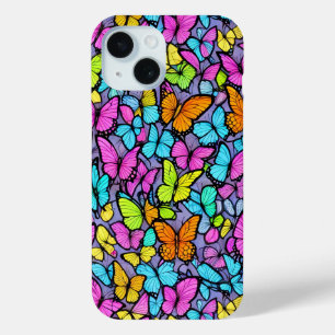Farbenfrohe Schmetterlingsmuster - Fall Case-Mate iPhone Hülle
