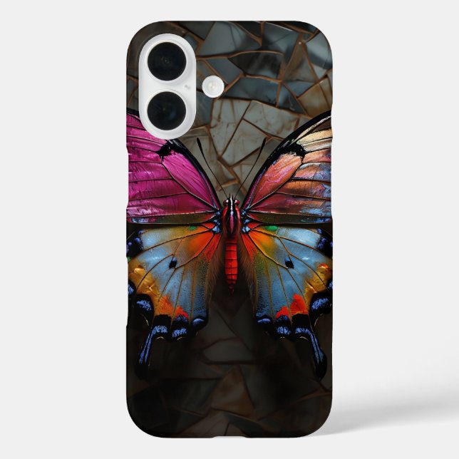 Farbenfrohe Schmetterlingssonde - Elegante Natur Case-Mate iPhone Hülle (Rückseite)