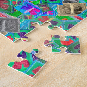 Farbenfrohe Schmetterlingssondierung Puzzle