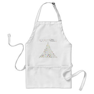 Farbenfrohe Schneeflocke Frohe Weihnachtsbaum Schürze