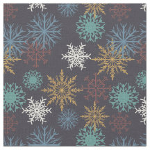 Farbenfrohe Schneeflocken