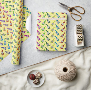 Farbenfrohe Schriftzüge Geschenkpapier