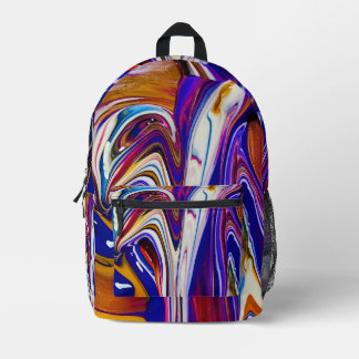 Farbenfrohe Schultasche Bedruckter Rucksack