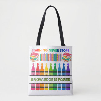 Farbenfrohe Schultote-Bag-Learning nie aufhören
