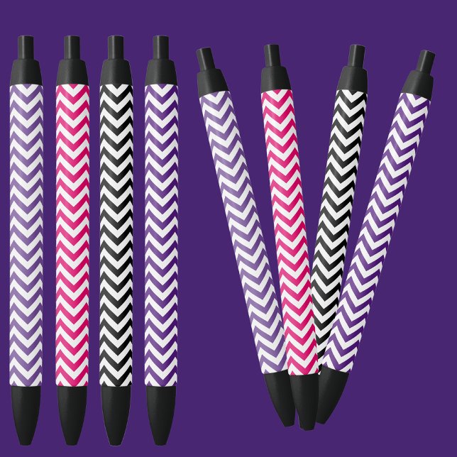 Farbenfrohe schwarze Tintenpatrone Kugelschreiber (Von Creator hochgeladen)