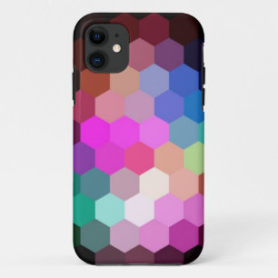 Farbenfrohe sechseckige Grafik Case-Mate iPhone Hülle
