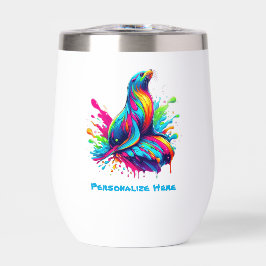 Farbenfrohe Seelöwe