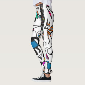 Farbenfrohe Senufo Print Leggings