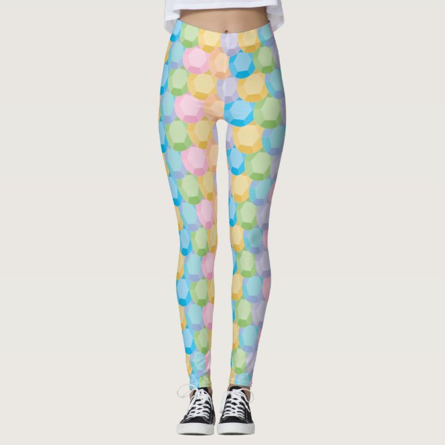 Farbenfrohe Sequins Leggings (Vorderseite)