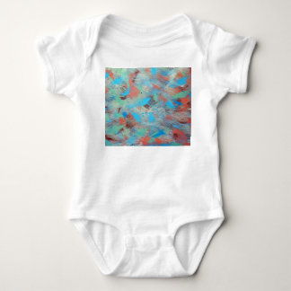 Farbenfrohe Serie: abstrakte Hintergrundtextur. Baby Strampler