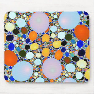 Farbenfrohe Shiny Stones Terrazzo Mouse Pad Mousepad