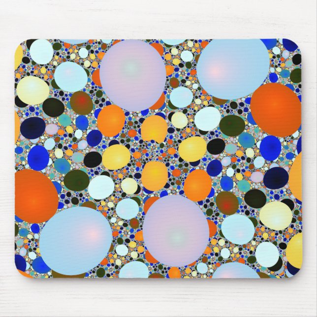 Farbenfrohe Shiny Stones Terrazzo Mouse Pad Mousepad (Vorne)