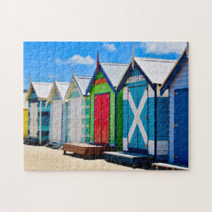 Farbenfrohe Shops am Melbourne Beach Puzzle