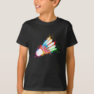 Farbenfrohe Shuttle Badminton T-Shirt