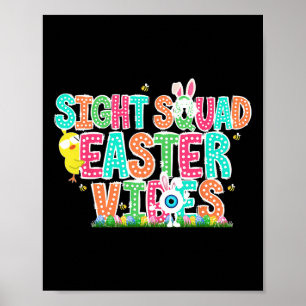Farbenfrohe Sight Squad Oaster Vibes Optometrisch  Poster