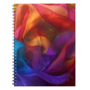 Farbenfrohe Silks SpiralNotebook Notizblock