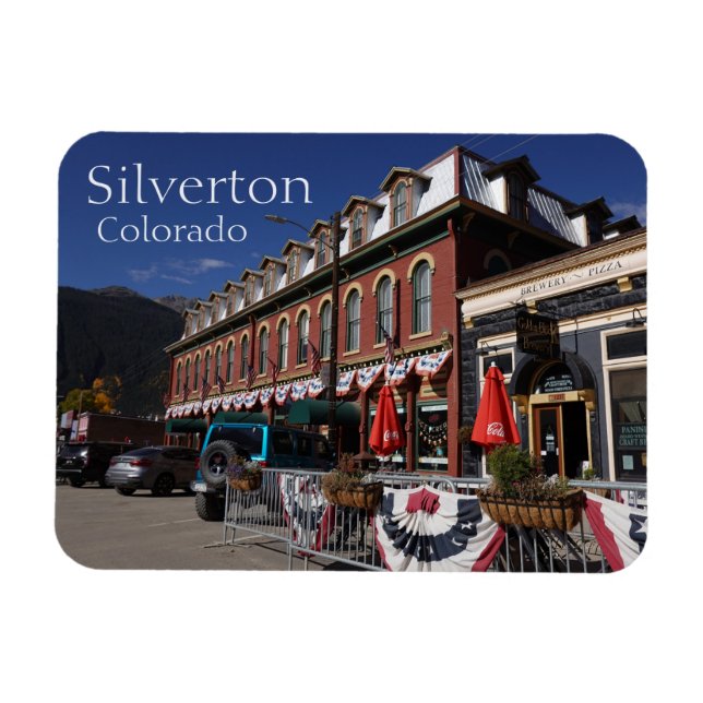 Farbenfrohe Silverton, Colorado Magnet (Horizontal)