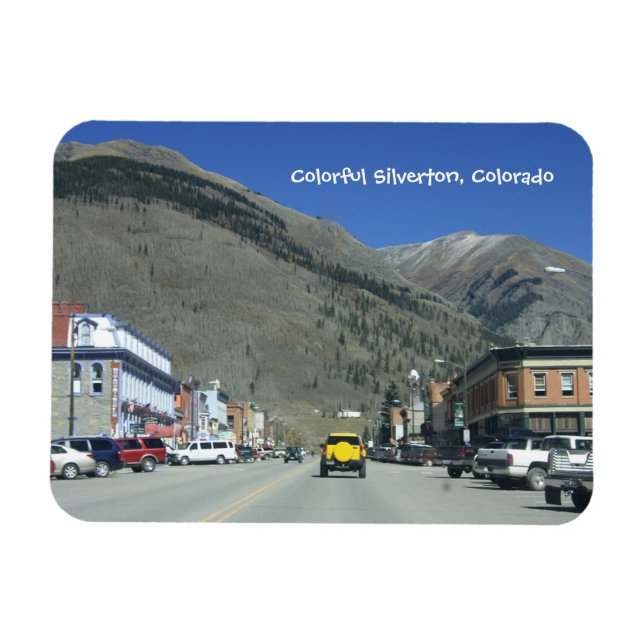 Farbenfrohe Silverton, Colorado Magnet (Horizontal)
