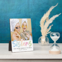 Farbenfrohe Sister-Foto