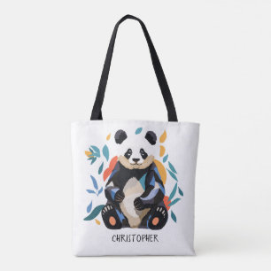 Farbenfrohe Sitting Panda Bären Matisse Inspiriert