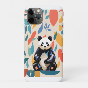 Farbenfrohe Sitting Panda Bären Matisse Inspiriert Case-Mate iPhone Hülle
