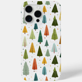 Farbenfrohe skandinavische Weihnachtsbaummuster Case-Mate iPhone Hülle