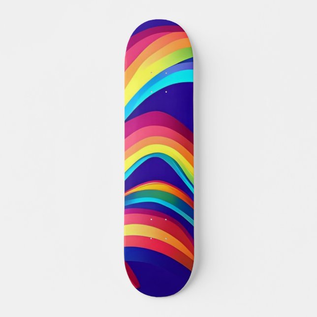 Farbenfrohe Skateboard (Vorne)