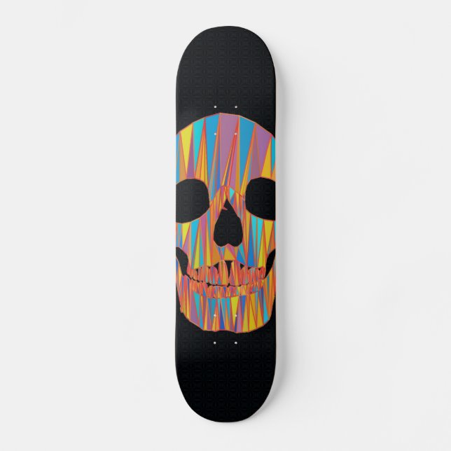Farbenfrohe Skateboard (Vorderseite)
