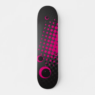 Farbenfrohe Skateboard Circles (schwarz)