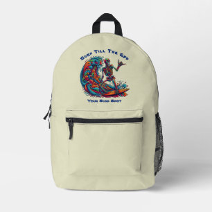 Farbenfrohe Skelettwanderung Bedruckter Rucksack