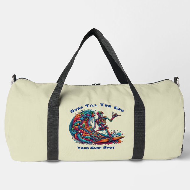 Farbenfrohe Skelettwanderung Duffle Bag (Vorderseite)