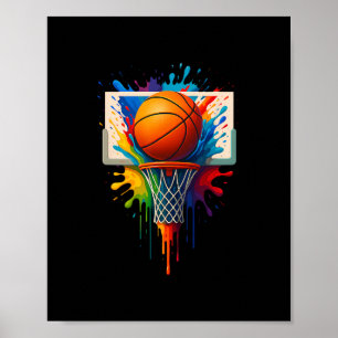 Farbenfrohe Sketll Splash Ller Tie Dye Color Team Poster