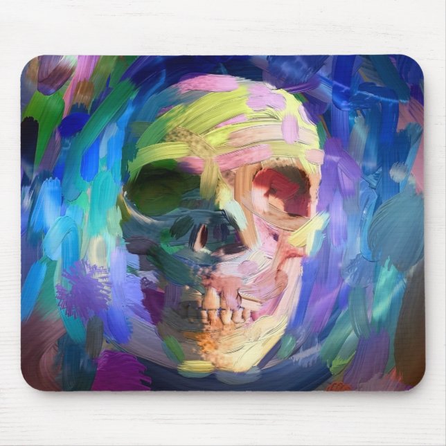 Farbenfrohe Skulptur Mousepad (Vorne)