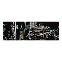 Farbenfrohe Skyline in Manhattan