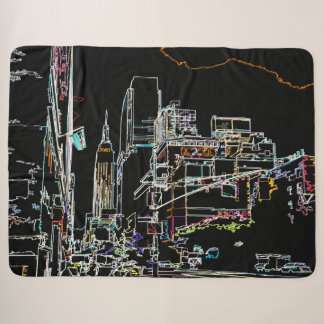 Farbenfrohe Skyline in Manhattan Sherpadecke