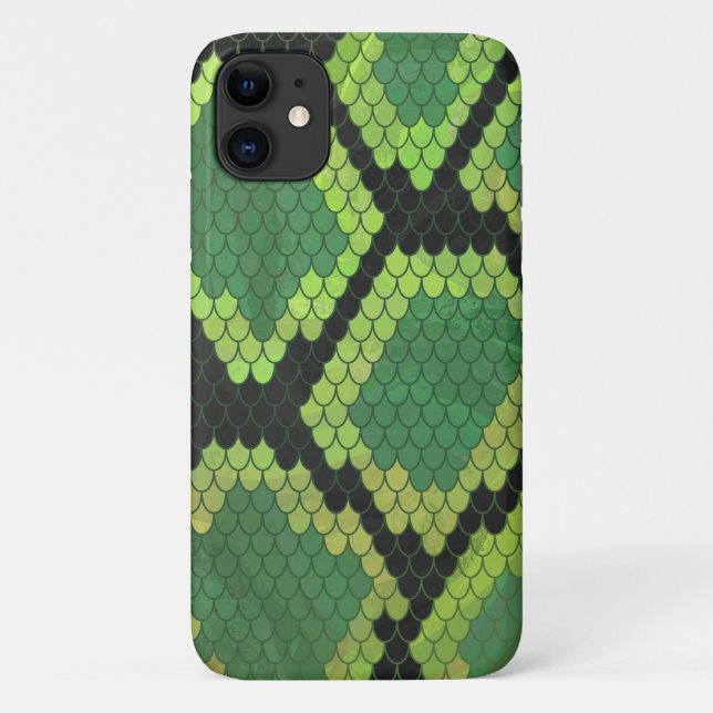 Farbenfrohe Snakeskin Muster Case-Mate iPhone Hülle (Rückseite)