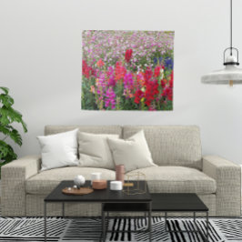 Farbenfrohe Snapdragon Garden Wandteppich
