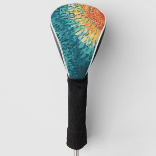 Farbenfrohe Solarfackeln im Retrostil Golf Headcover