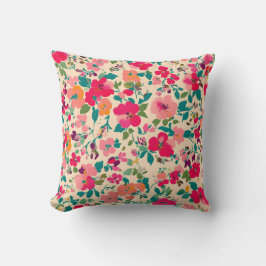 Farbenfrohe Sommer-Blume Kissen